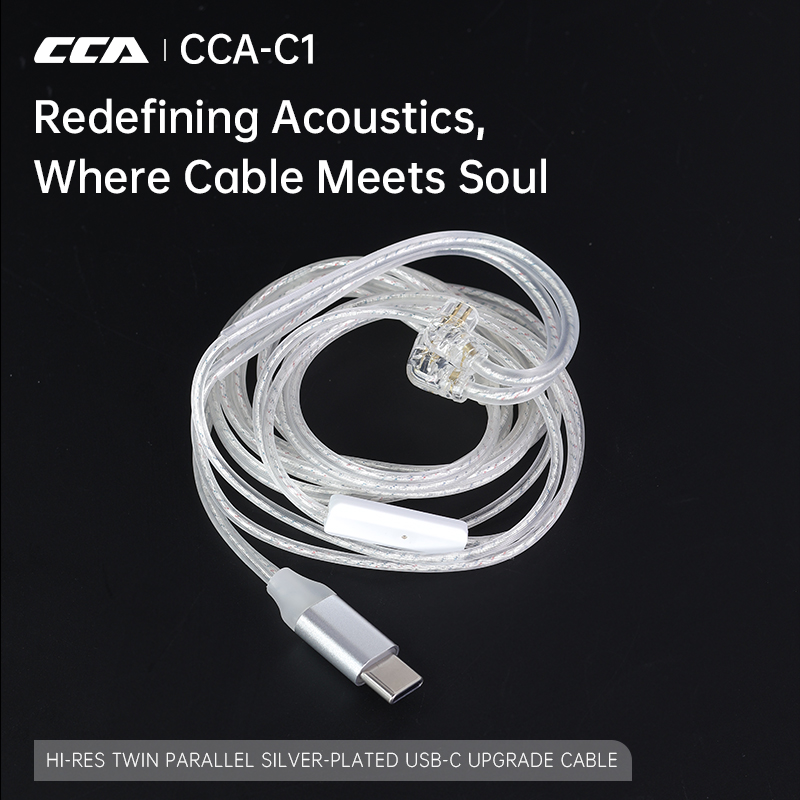 Usb C Earphone - CCA C1 Type-c Silver Plated Earphone