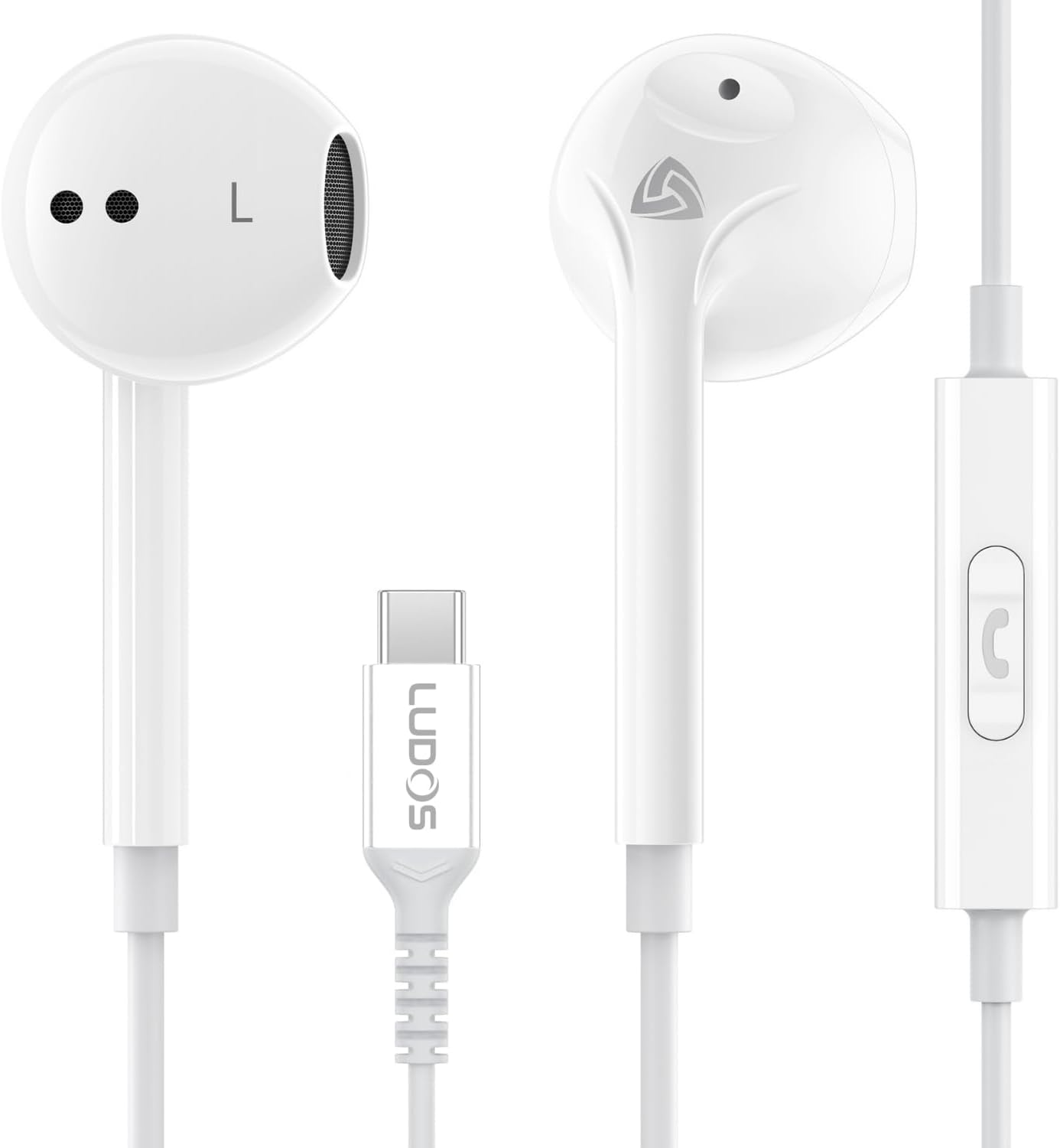 Usb C Earphone - USB-C Earbuds with 2-Year Warranty for