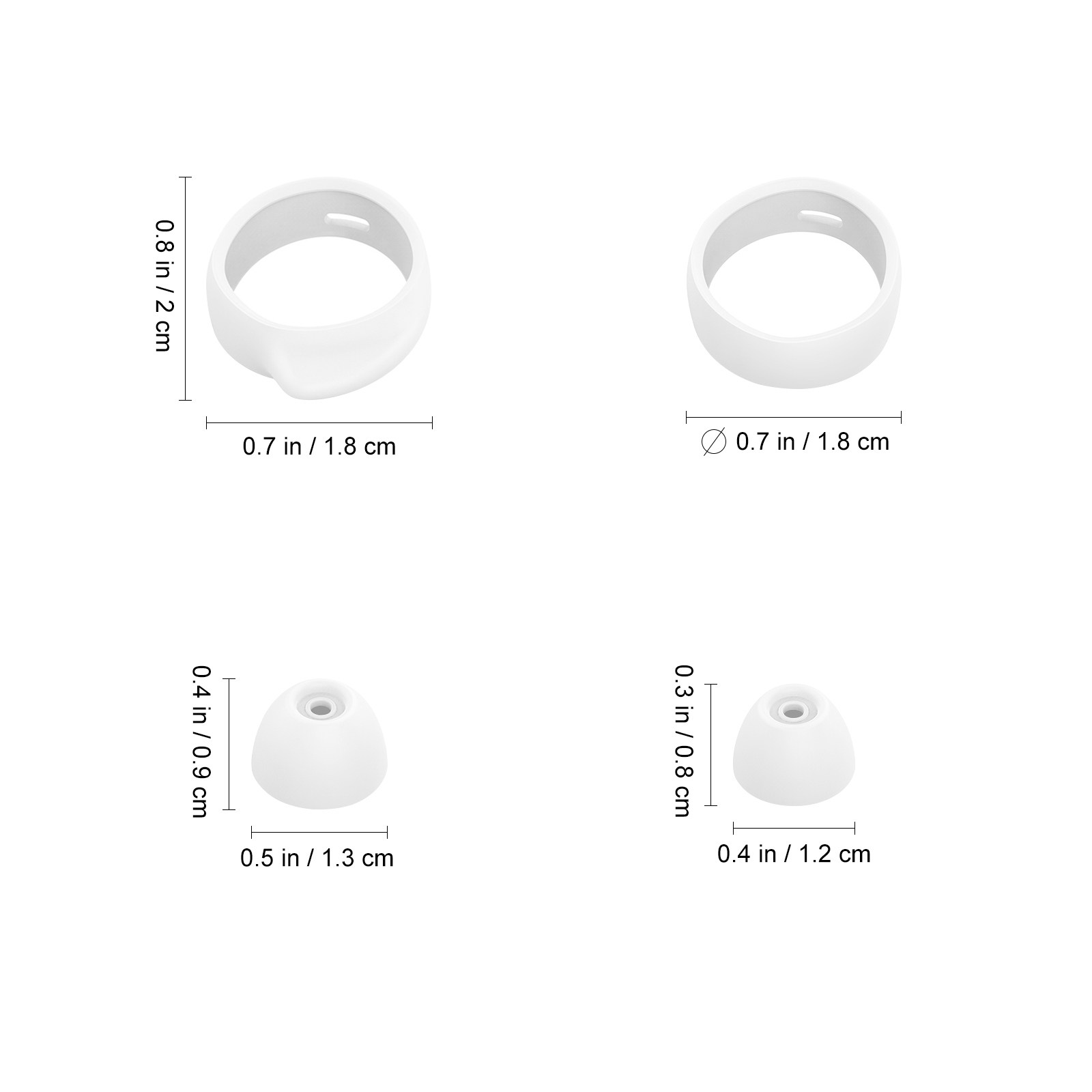 16Pcs Silicone Ear Tips Set fo - Silicone Ear Tip Replacement recension och pris