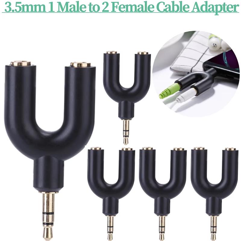 U Type Adapter Y Shape 3.5mm S - Earphone Splitter Jack recension och pris