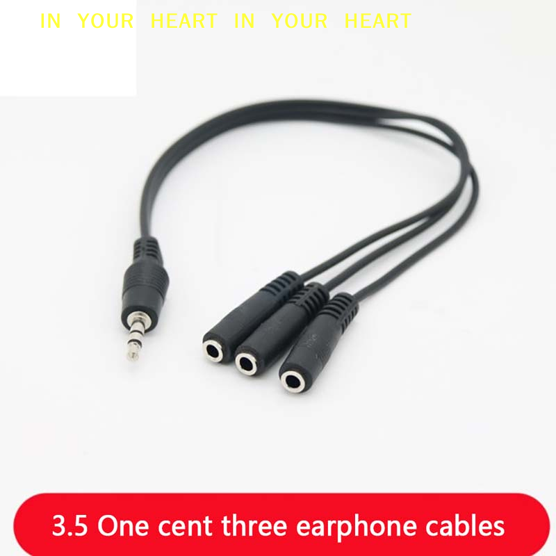 【X】3.5mm 3 Way Port Aux Multi  - Earphone Splitter Jack recension och pris