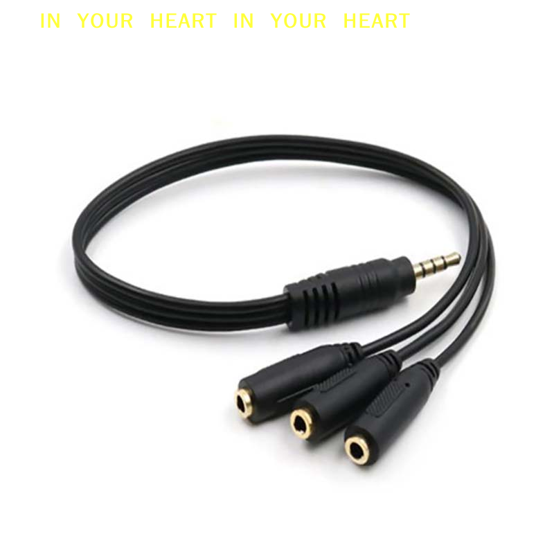 【X】3.5mm 3 Way Port Aux Multi  - Earphone Splitter Jack recension och pris
