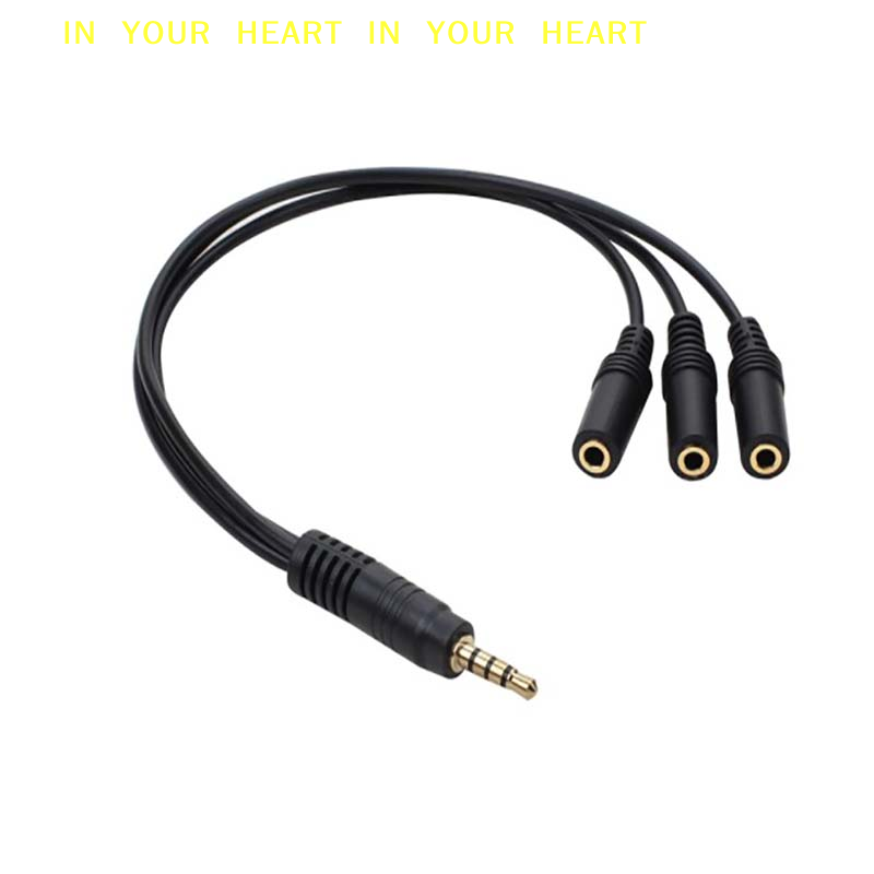 【X】3.5mm 3 Way Port Aux Multi  - Earphone Splitter Jack recension och pris