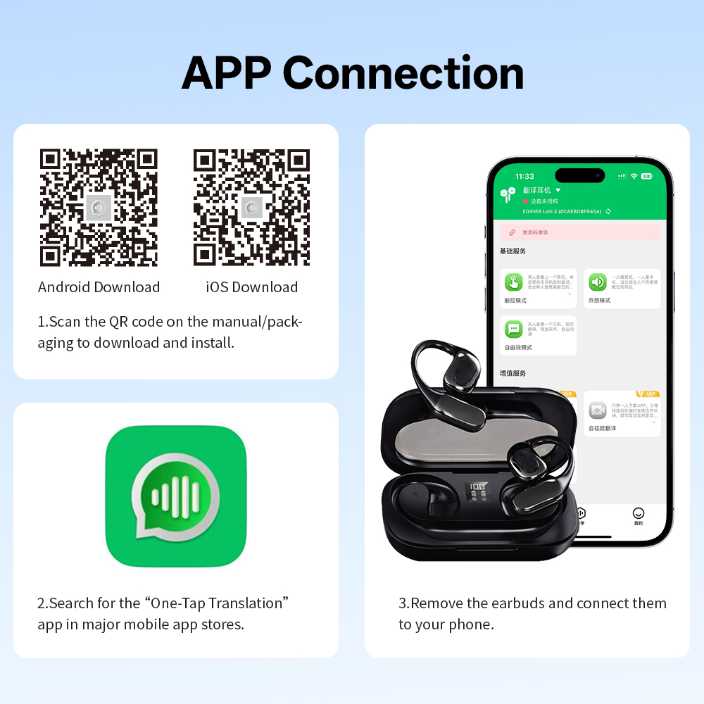 MSAI T23 AI Translator Earbuds - Earbuds Charging Case recension och pris