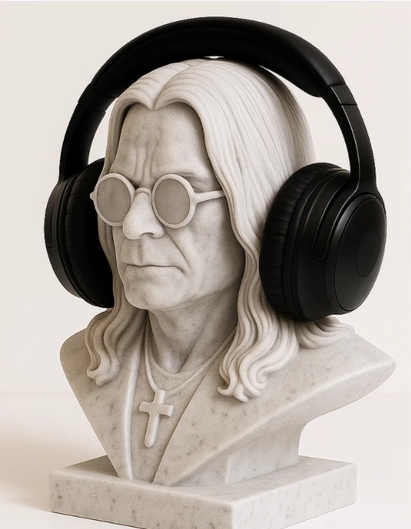 Heavy Metal Rock Legend Inspir - Headphone Stand Desk recension och pris