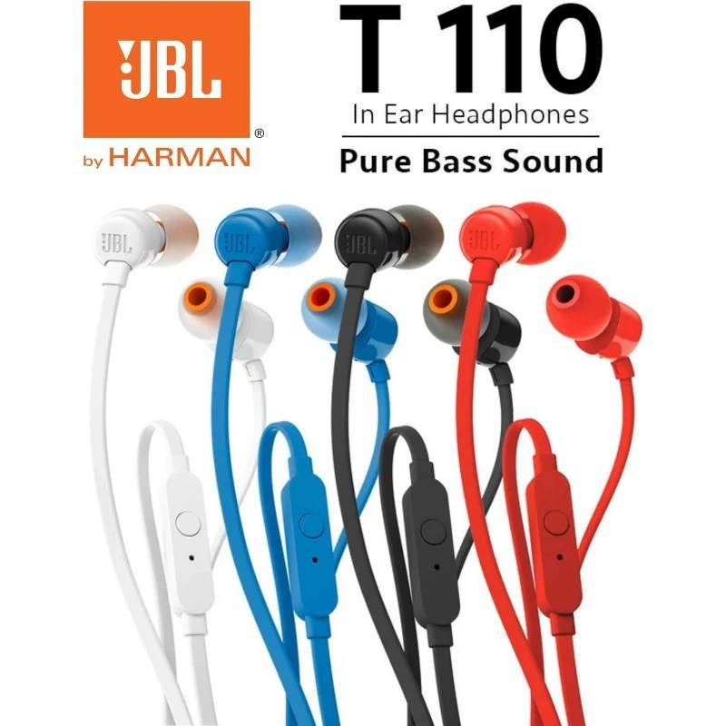 JBL T110 Wired In Ear Headphon - Wired Earphone Mic recension och pris