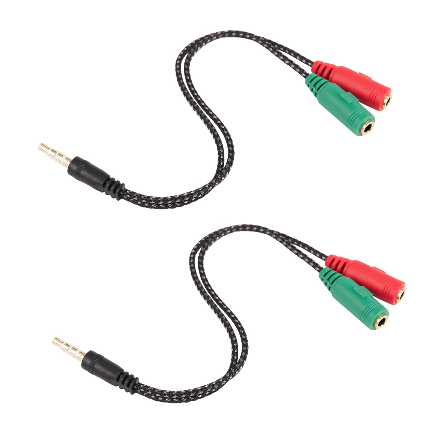 -[A51I Digital]2Pcs Cable Adap - Earphone Splitter Jack recension och pris