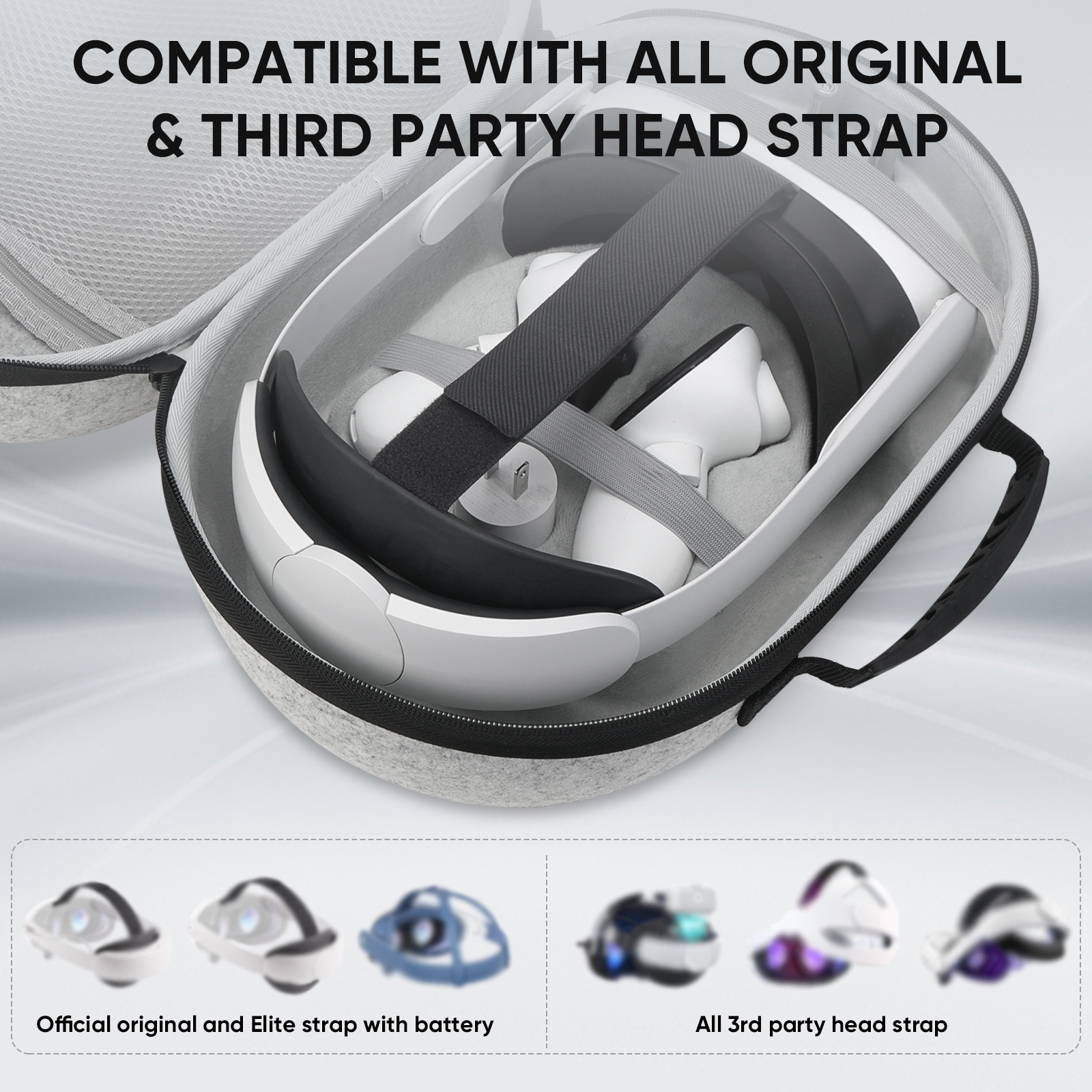 Travel Carrying Case for Meta  - Headphone Case Hard recension och pris