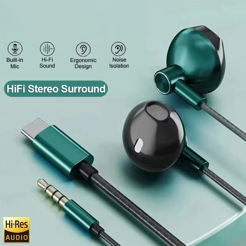 Type C 3.5mm HIFI Stereo Wired - Audiophile Headphone Wired recension och pris
