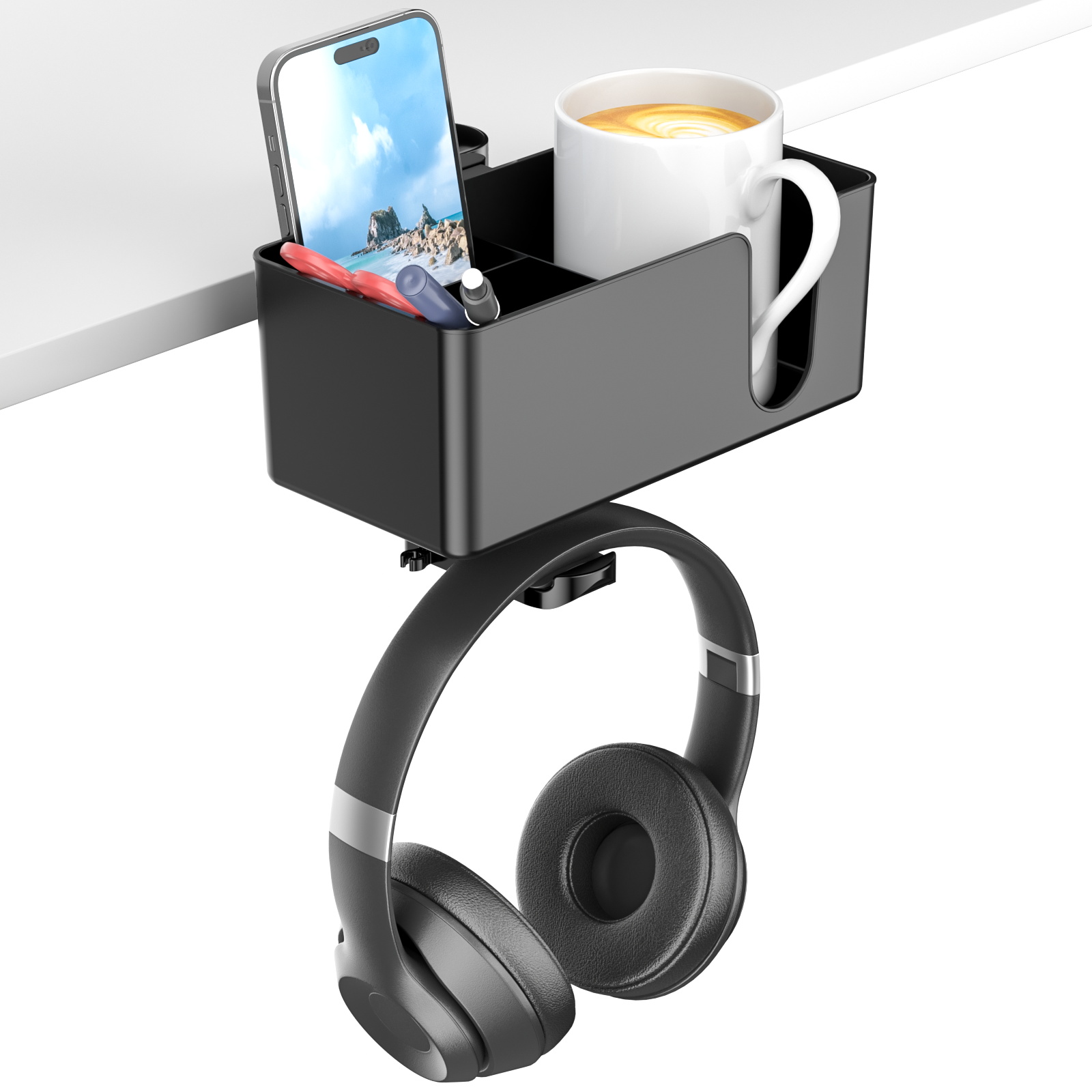 4 in 1 Desk Headphone Hanger C - Headphone Stand Desk recension och pris
