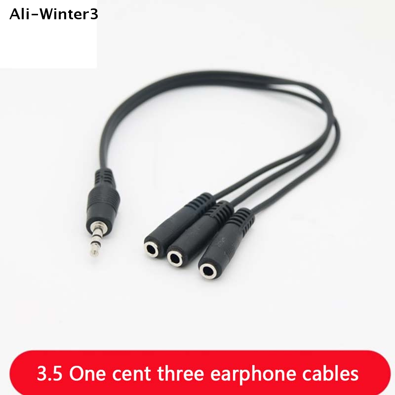【R】3.5mm 3 Way Port Aux Multi  - Earphone Splitter Jack recension och pris