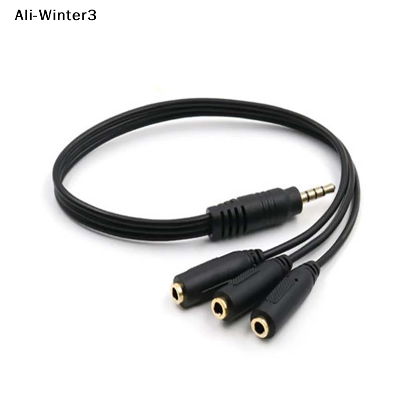 【R】3.5mm 3 Way Port Aux Multi  - Earphone Splitter Jack recension och pris
