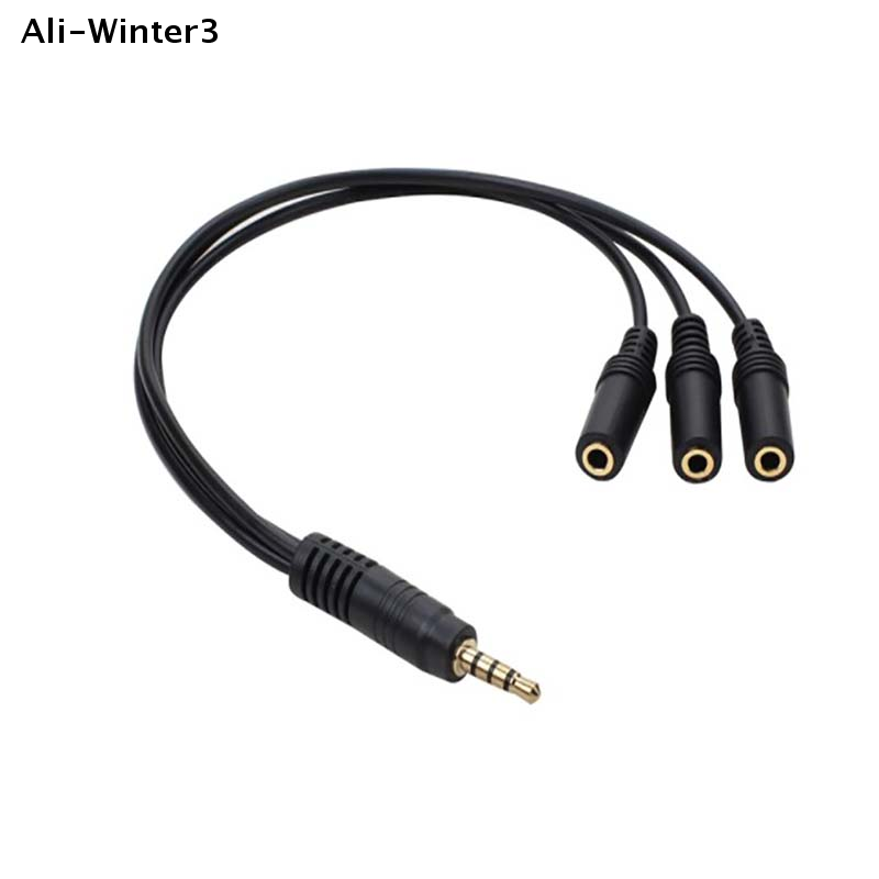 【R】3.5mm 3 Way Port Aux Multi  - Earphone Splitter Jack recension och pris