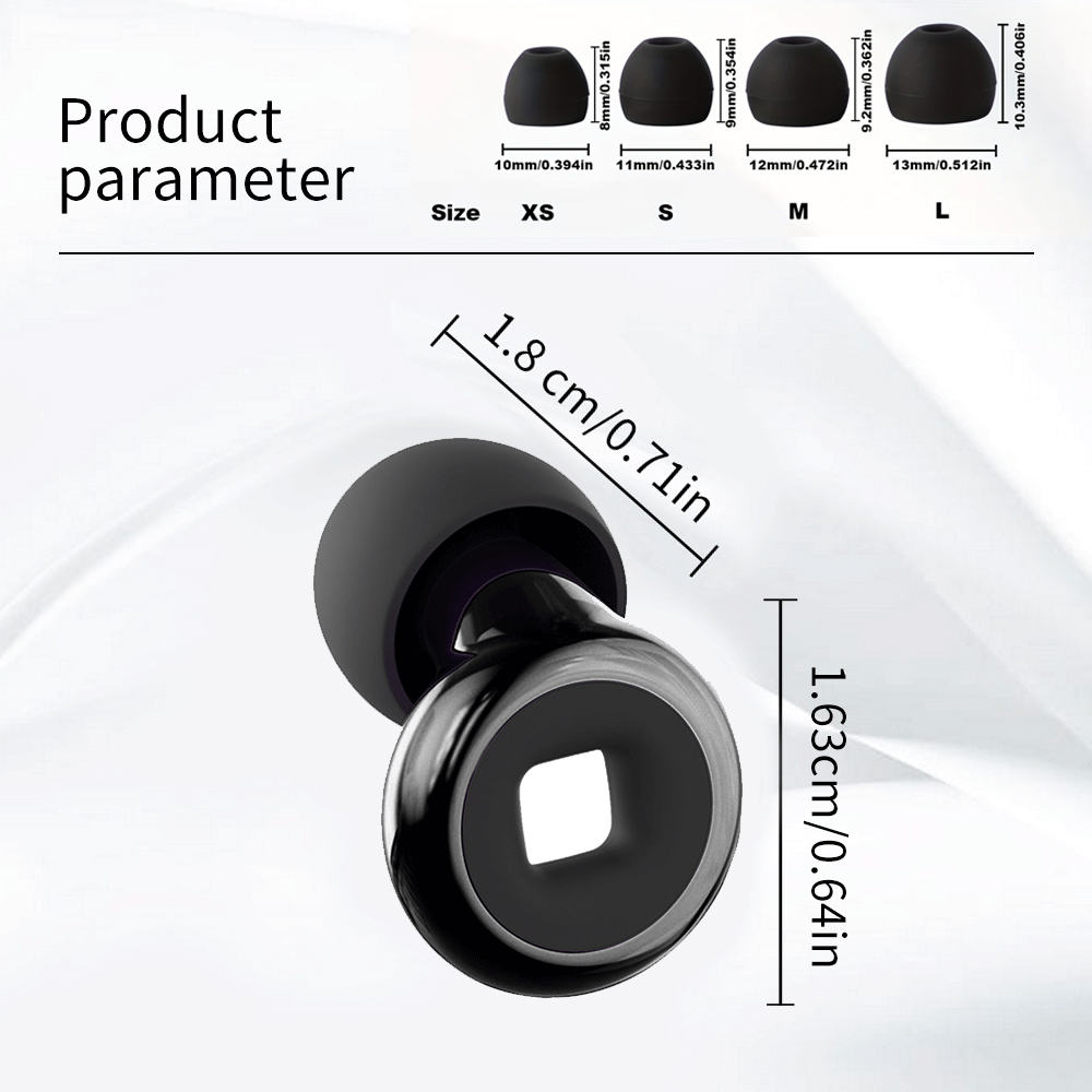 Reusable Silicone Ear Plugs No - Silicone Ear Tip Replacement recension och pris