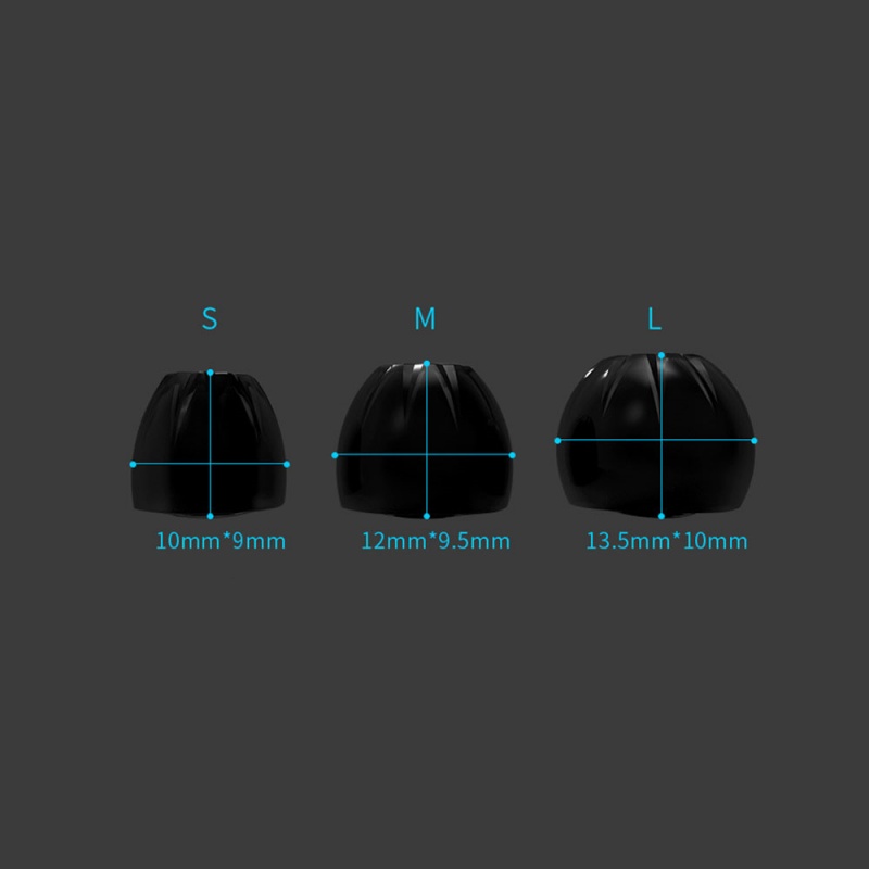 3Pairs In-Ear Earcaps For KZ E - Silicone Ear Tip Replacement recension och pris