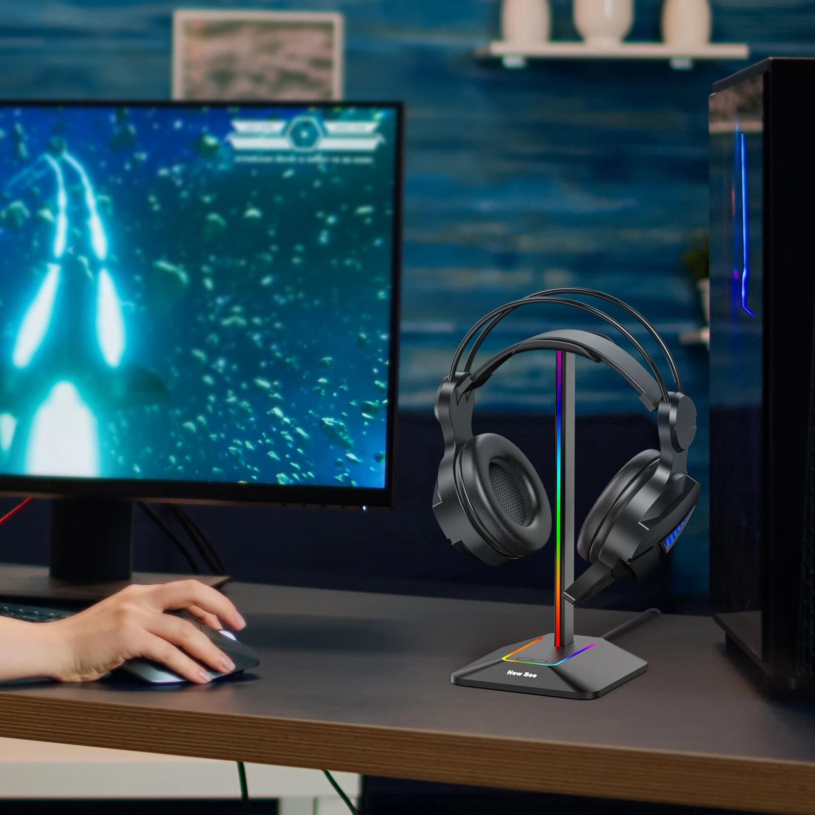 New Bee Z8 RGB Headphones Stan - Gaming Headset Rgb recension och pris