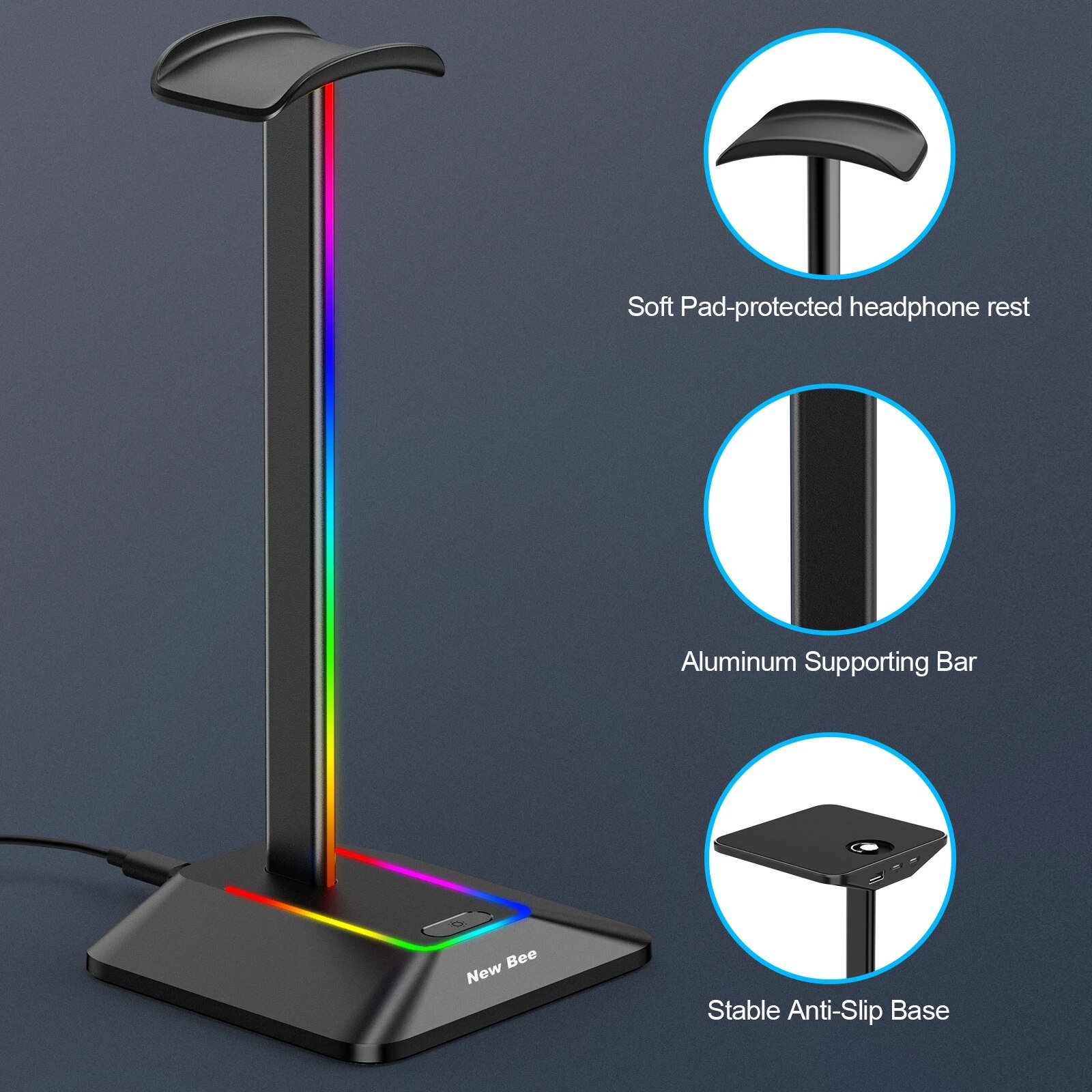 New Bee Z8 RGB Headphones Stan - Gaming Headset Rgb recension och pris