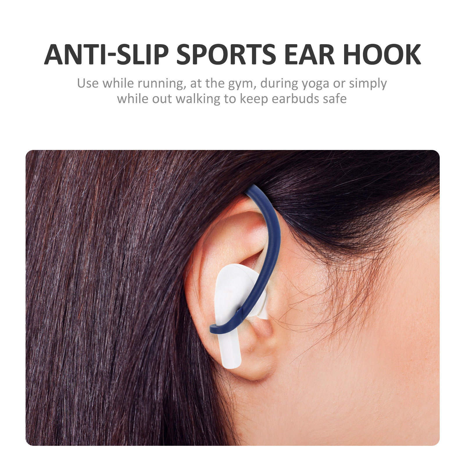 2Pairs Silicone Anti-Lost Ear  - Sports Earphone Hook recension och pris