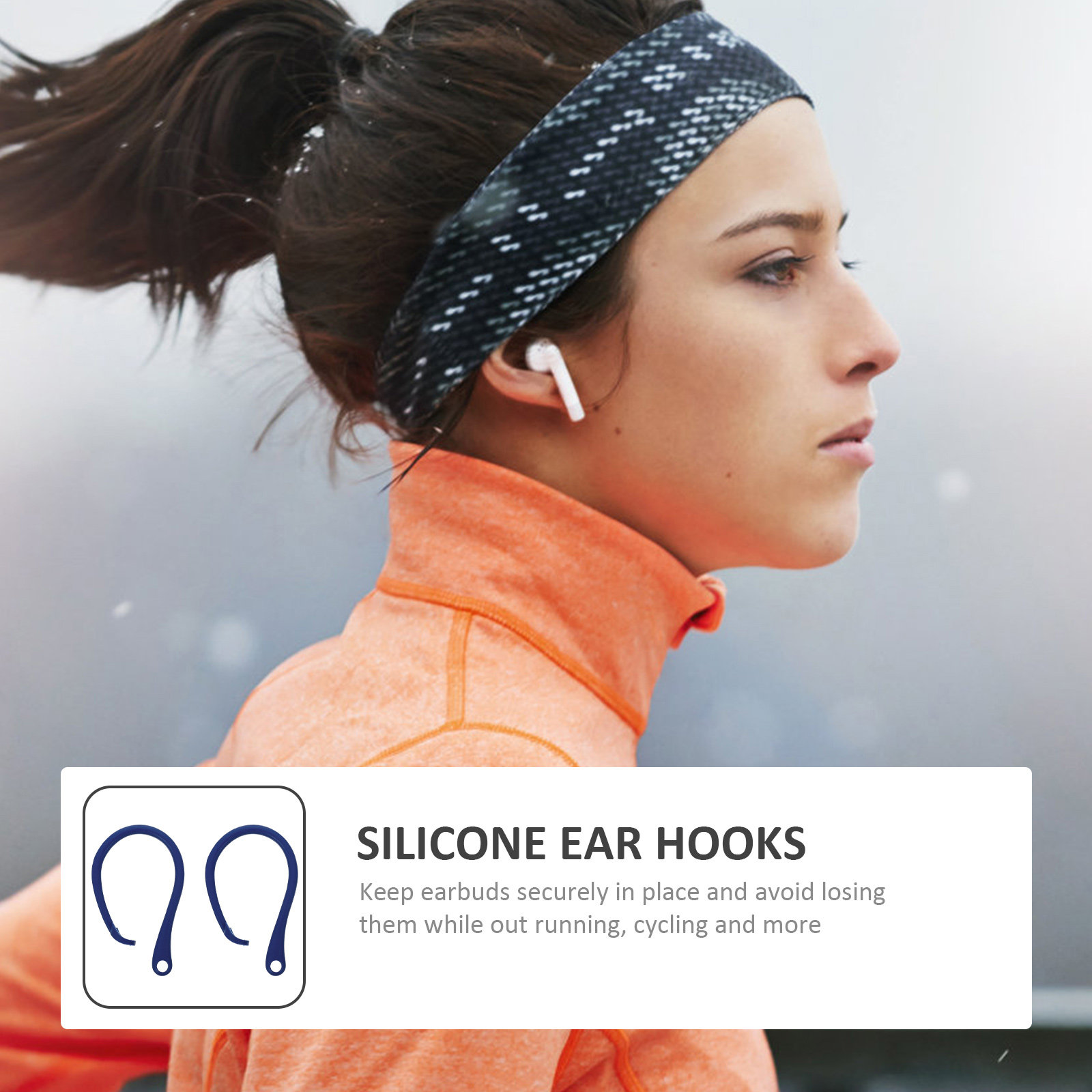 2Pairs Silicone Anti-Lost Ear  - Sports Earphone Hook recension och pris