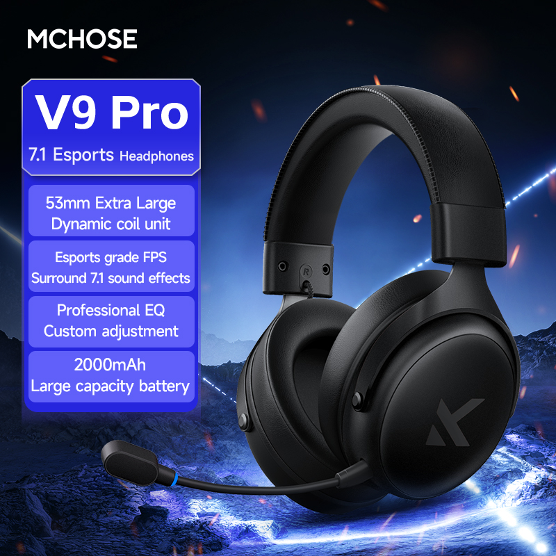 MCHOSE V9 Pro Headset with Mic - Gaming Headset Rgb recension och pris
