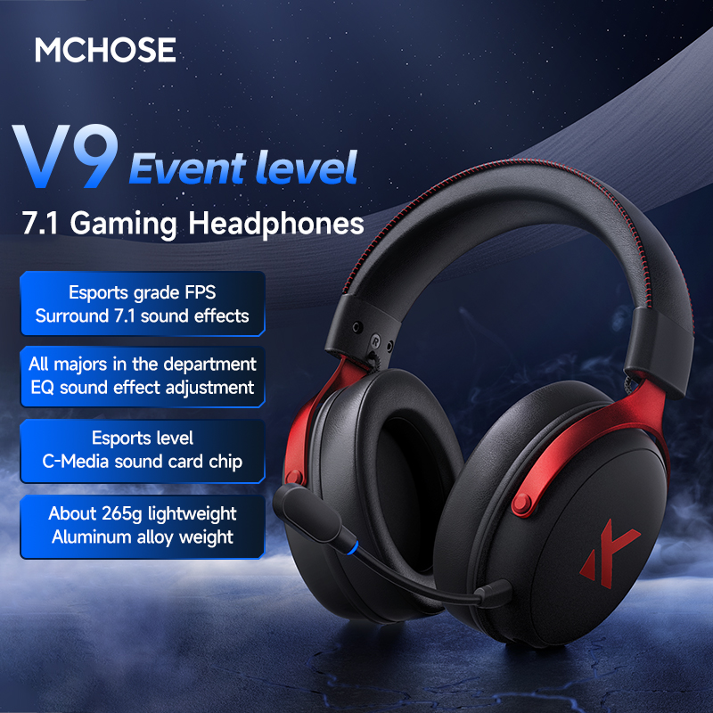 MCHOSE V9 Pro Headset with Mic - Gaming Headset Rgb recension och pris