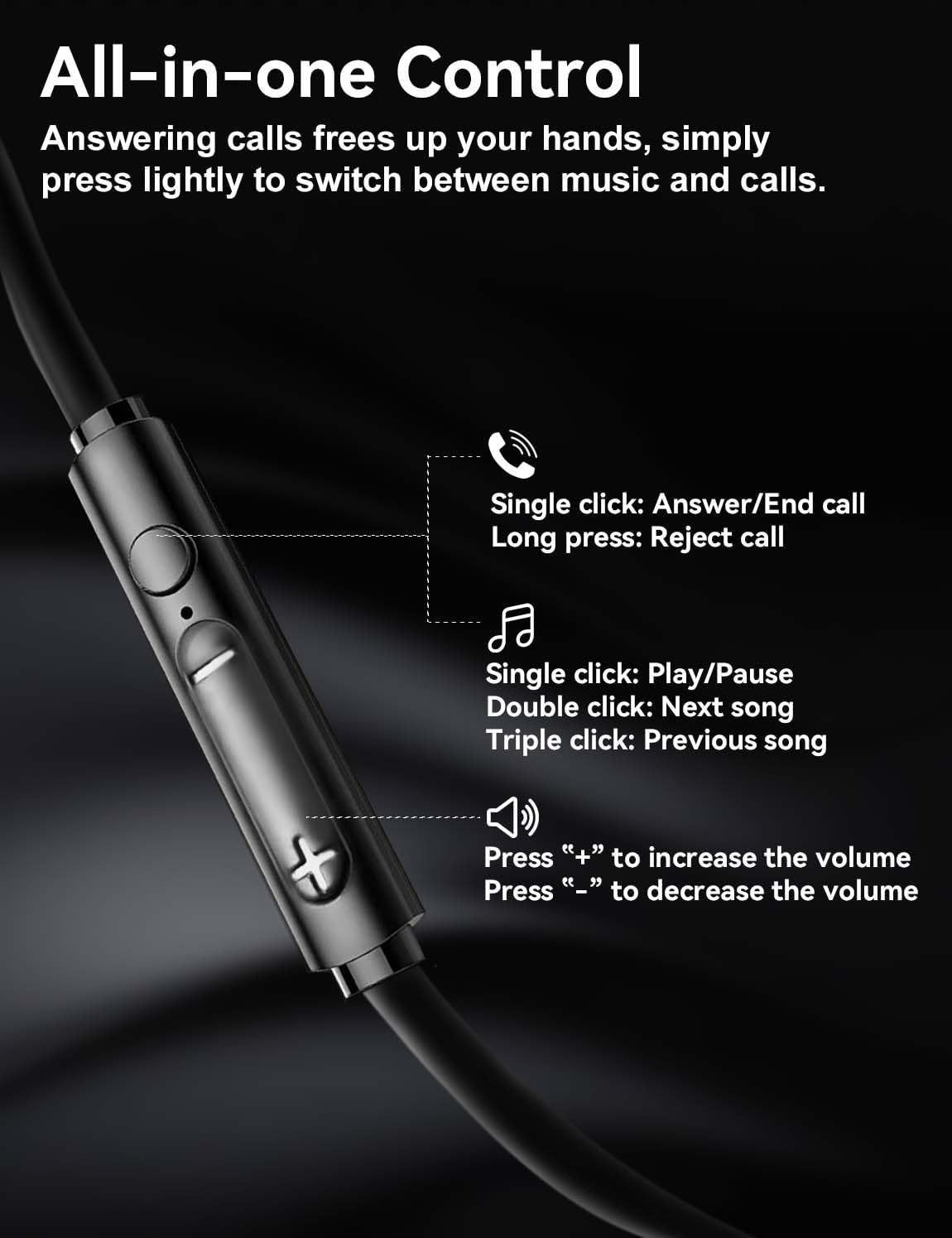 USB C Wired Headphones with Mi - Wired Earphone Mic recension och pris