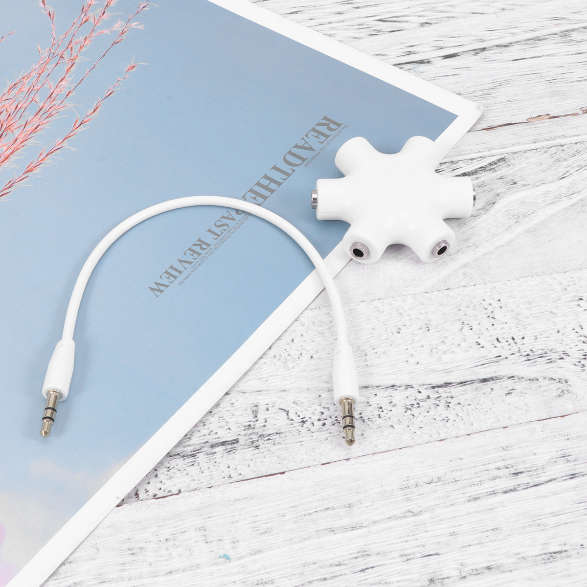 5 Way Hexangular Headphone Spl - Earphone Splitter Jack recension och pris